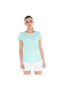 LEONE 1947 APPAREL - Podstawowy t-shirt damski. Kolor: niebieski. Materiał: tkanina. Sport: fitness