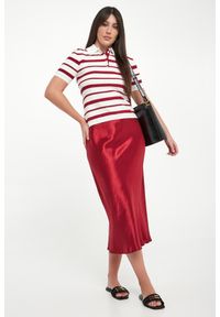Spódnica midi satynowa Alessio MM. Materiał: satyna #1