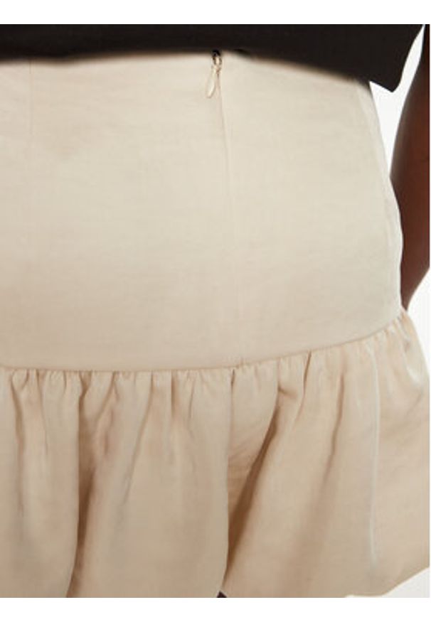 Herskind Spódnica mini Laja 5459185 Écru Regular Fit. Materiał: syntetyk