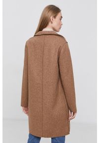 only - Only Płaszcz damski kolor brązowy przejściowy. Okazja: na co dzień. Kolor: brązowy. Styl: casual, klasyczny #5