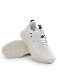 Big-Star - Buty Sportowe Sneakersy Męskie HI-POLY System Big Star NN174383 Białe. Kolor: biały. Materiał: jeans