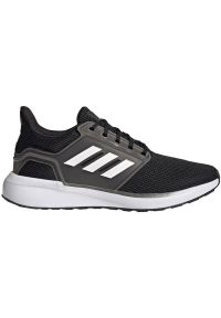 Adidas - Buty do biegania adidas EQ19 Run M GY4719 czarne. Zapięcie: sznurówki. Kolor: czarny. Materiał: materiał, guma. Szerokość cholewki: normalna. Model: Adidas Cloudfoam. Sport: bieganie