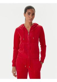 Juicy Couture Bluza Robertson JCAP176 Czerwony Slim Fit. Kolor: czerwony. Materiał: syntetyk #1