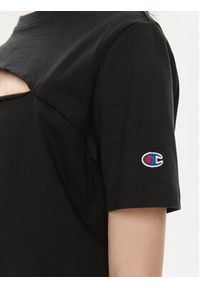 Champion T-Shirt 117348 Czarny Regular Fit. Kolor: czarny. Materiał: bawełna
