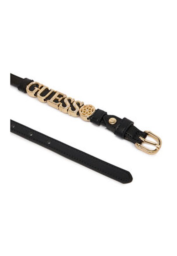 Guess Pasek Damski BW9324 P6115 Czarny. Kolor: czarny. Materiał: skóra