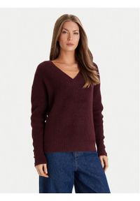 Morgan Sweter 252-MSTAR Bordowy Regular Fit. Kolor: czerwony. Materiał: syntetyk #1