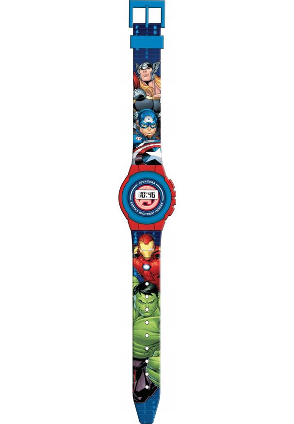 Kids Euroswan - Cyfrowy Zegarek Na Rękę Dziecięcy Dla Dziecka Avengers Hulk Ironman Thor / I858367 / Avg4818 / Avengers. Rodzaj zegarka: cyfrowe