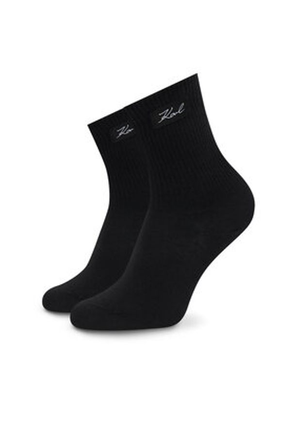 Karl Lagerfeld - KARL LAGERFELD Skarpety długie B1W47036 Czarny. Kolor: czarny. Materiał: bawełna