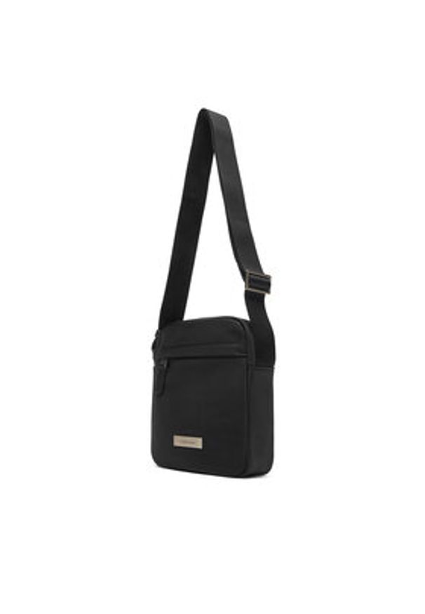 Calvin Klein Saszetka Sleek Reporter LV04D3180G Czarny. Kolor: czarny. Materiał: materiał