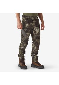 SOLOGNAC - Spodnie myśliwskie Solognac Respi 900 camo treemetic. Materiał: materiał, skóra, tkanina