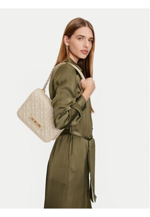 Love Moschino - LOVE MOSCHINO Torebka JC4000PP0LLA0110 Écru. Materiał: skórzane