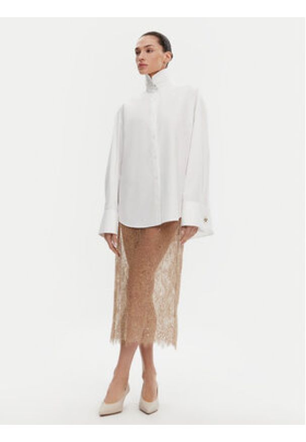 Herskind Spódnica midi 5575209 Beżowy Regular Fit. Kolor: beżowy. Materiał: syntetyk