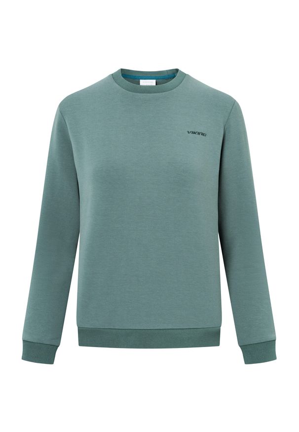 Damska bluza z okrągłym dekoltem Viking Escape Bamboo. Kolor: zielony. Styl: sportowy. Sport: turystyka piesza