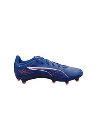 Buty piłkarskie męskie Puma Ultra 5 Play. Zapięcie: sznurówki. Kolor: fioletowy, niebieski, wielokolorowy. Materiał: syntetyk, materiał. Szerokość cholewki: normalna. Sport: piłka nożna #1