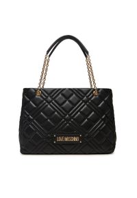 Love Moschino - LOVE MOSCHINO Torebka JC4145PP0NLA0000 Czarny. Kolor: czarny. Materiał: skórzane