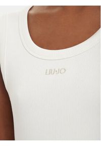Liu Jo Sport Top TA6097 J4822 Kremowy Slim Fit. Kolor: kremowy. Materiał: bawełna. Styl: sportowy #2