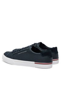 TOMMY HILFIGER - Tommy Hilfiger Tenisówki Core Corporate Vulc Canvas FM0FM05398 Granatowy. Kolor: niebieski. Materiał: materiał #5