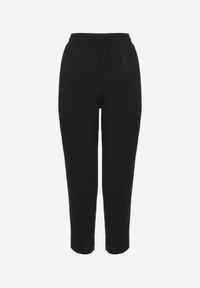 Renee - Czarne Spodnie o Luźnym Fasonie ze Sznurkiem i Gumką w Talii Enivea. Okazja: na co dzień. Kolor: czarny. Styl: casual, elegancki #7