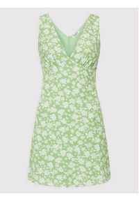 Glamorous Sukienka letnia KK0057A Zielony Regular Fit. Kolor: zielony. Materiał: syntetyk. Sezon: lato