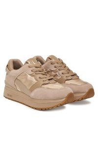 Liu Jo Sneakersy Maxi Wonder 91 BF5005 PX522 Beżowy. Kolor: beżowy. Materiał: zamsz, skóra #5