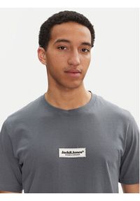 Jack & Jones - Jack&Jones T-Shirt Split 12273182 Niebieski Regular Fit. Kolor: niebieski. Materiał: bawełna #7