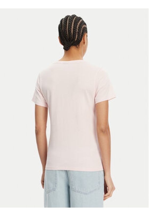 Hugo - HUGO T-Shirt Classic 50513667 Różowy Slim Fit. Kolor: różowy. Materiał: bawełna