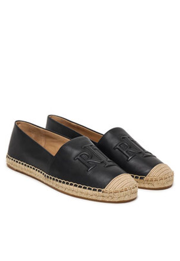 Lauren Ralph Lauren - LAUREN RALPH LAUREN Espadryle Cameryn 802P04415001 Czarny. Kolor: czarny. Materiał: skóra