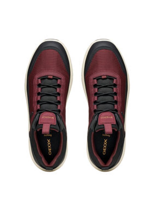 Geox Sneakersy U Spherica 4X4 B Abx U56FDA 0119J C7011 Bordowy. Kolor: czerwony. Materiał: materiał