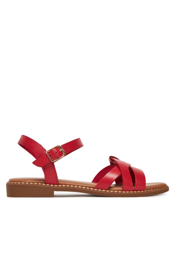 Lasocki Sandały RST-KM215-02 Czerwony. Kolor: czerwony. Materiał: skóra