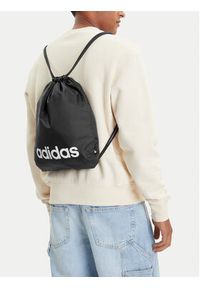 Adidas - adidas Worek Linear Gym Sack JE8342 Czarny. Kolor: czarny. Materiał: materiał #2