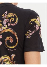 Versace Jeans Couture T-Shirt 78HAH6P8 Czarny Slim Fit. Kolor: czarny. Materiał: bawełna #4