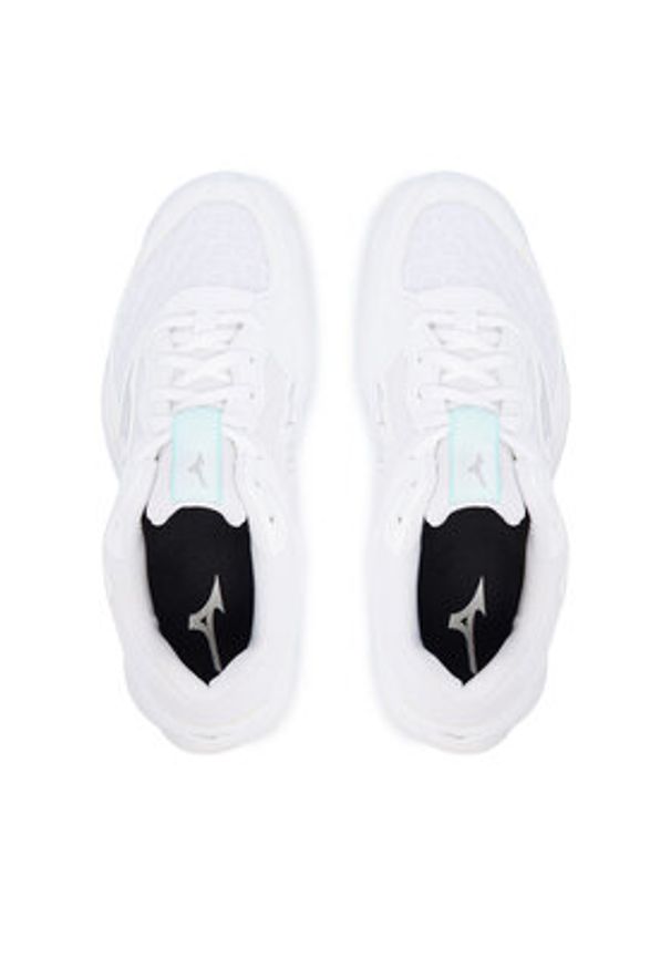 Mizuno Buty halowe Wave Phantom 3 X1GB2260 Biały. Kolor: biały. Materiał: skóra. Model: Mizuno Wave