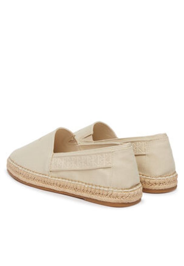 Calvin Klein Espadryle Espadrille Webbing Cv HM0HM02075 Écru. Kolor: kremowy. Materiał: materiał
