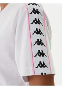 Kappa T-Shirt Banda Adi 371U6WW Biały Regular Fit. Kolor: biały. Materiał: bawełna #5