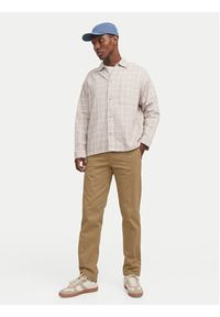Jack & Jones Chinosy Kane 12268490 Brązowy Regular Fit. Kolor: brązowy. Materiał: bawełna #4