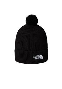 Czapka The North Face Logo Box Cuffed Beanie 0A8CHFJK31 - czarna. Kolor: czarny. Materiał: poliester, dzianina. Sezon: zima. Styl: klasyczny