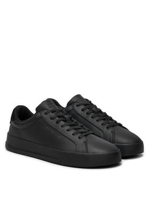 TOMMY HILFIGER - Tommy Hilfiger Sneakersy Court Better Lth FM0FM05322 Czarny. Kolor: czarny. Materiał: skóra