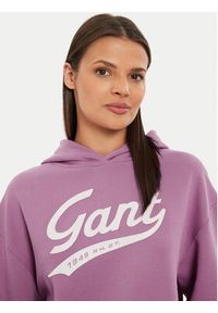 GANT - Gant Bluza 4200489 Różowy Loose Fit. Kolor: różowy. Materiał: bawełna #2