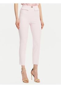 Elisabetta Franchi Spodnie materiałowe PA-077-51E2-V320 Różowy Regular Fit. Kolor: różowy. Materiał: syntetyk
