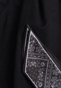 Renee - Czarne Bawełniano-Wiskozowe Spodnie Wide Leg z Paskiem Typu Apaszka Arlethia. Kolor: czarny. Materiał: wiskoza, bawełna. Styl: elegancki #3