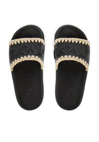 Mou Klapki MU.SW661000N Czarny. Kolor: czarny. Materiał: syntetyk #6