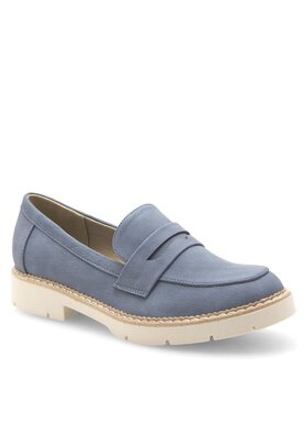 Clara Barson Mokasyny WS5885-01A Niebieski. Kolor: niebieski. Materiał: skóra