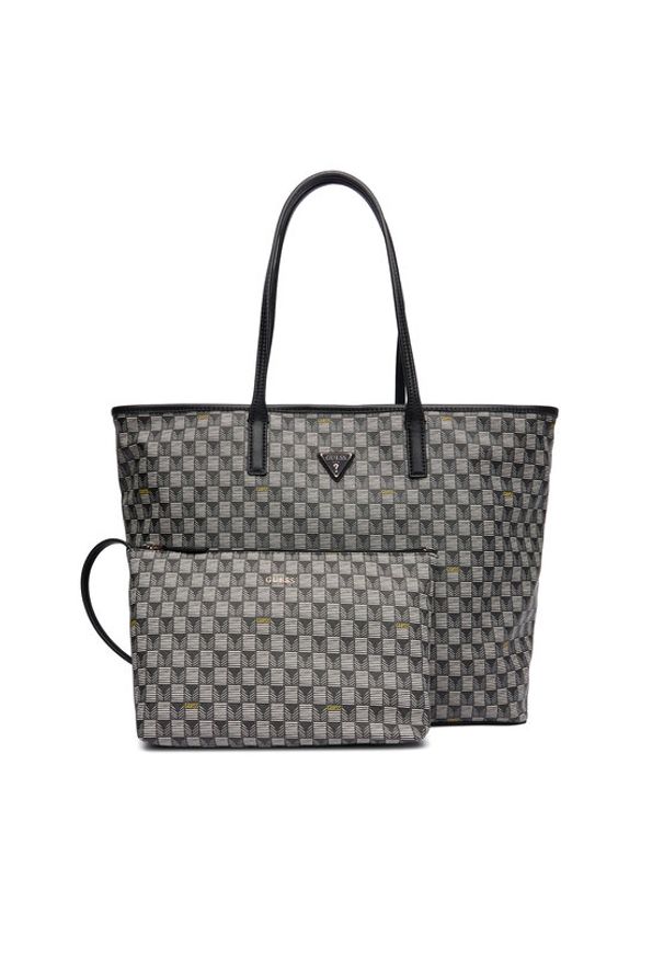 Guess Torebka G Wave II HWJT86 81290 Czarny. Kolor: czarny. Materiał: skórzane