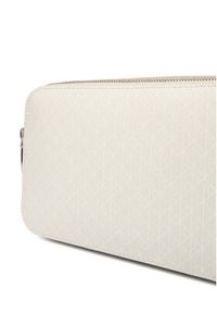 Calvin Klein Torebka Emblem Aop Elongated Camera Bag LV04F3268G Écru. Materiał: skórzane #3