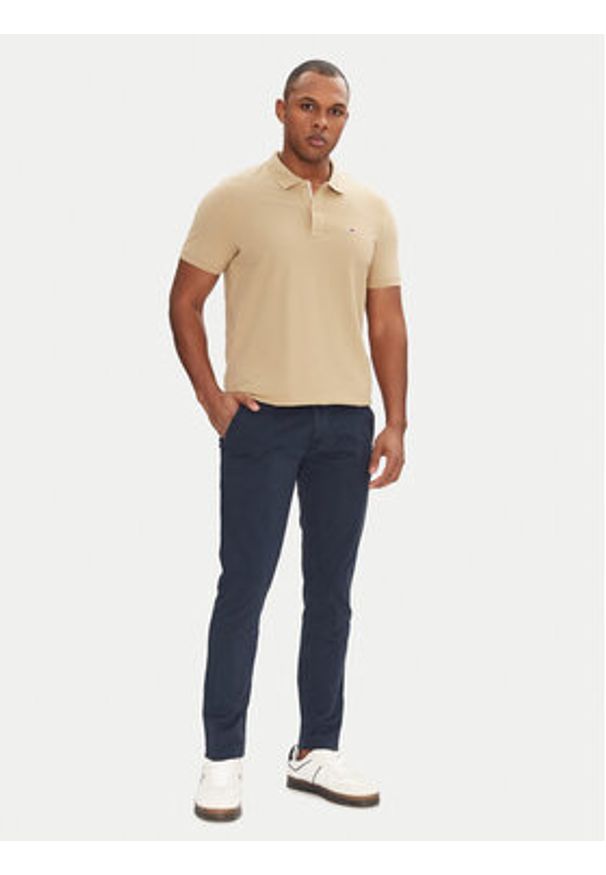 Tommy Jeans Chinosy Tjm Scanton DM0DM09595 Granatowy Slim Fit. Kolor: niebieski. Materiał: bawełna