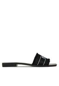 Karl Lagerfeld - KARL LAGERFELD Klapki Skoot II KL80411 Czarny. Kolor: czarny. Materiał: materiał