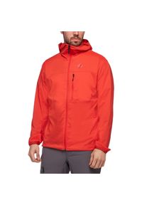 Męska kurtka softshellowa Black Diamond Alpine Start Hoody. Kolor: pomarańczowy. Sport: turystyka piesza
