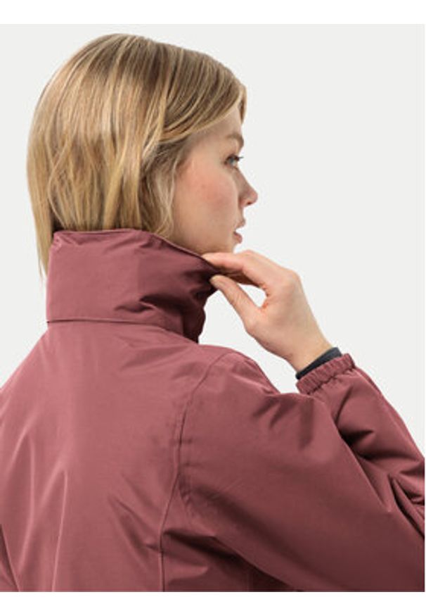Jack Wolfskin Kurtka przeciwdeszczowa Stormy Point 1111202 Czerwony Regular Fit. Kolor: czerwony. Materiał: syntetyk