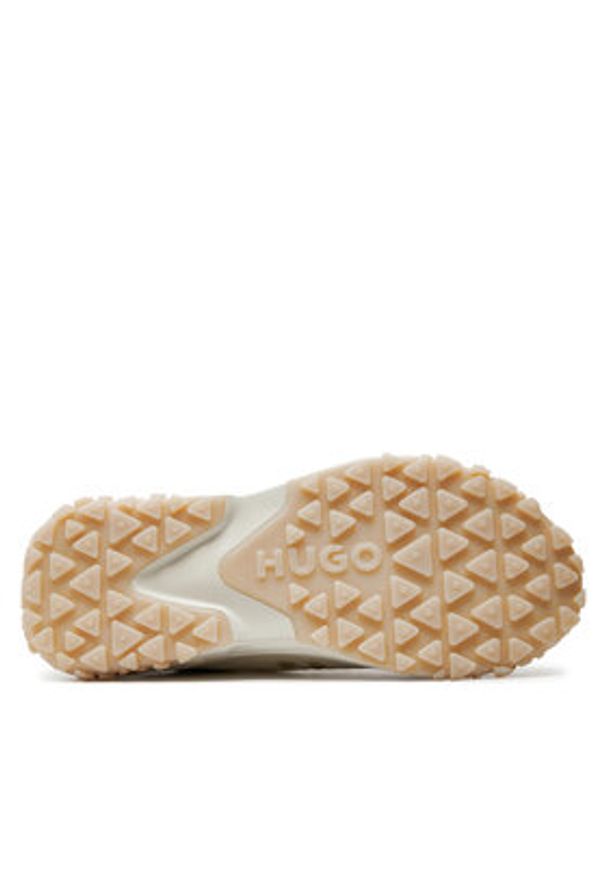 Hugo Sneakersy 50517148 Beżowy. Kolor: beżowy. Materiał: materiał