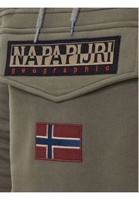 Napapijri Bluza Burgee Wint 4 NP0A892T Zielony Regular Fit. Kolor: zielony. Materiał: bawełna #4